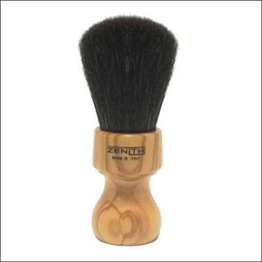 Olive Wood Barber Handle Dark Horse Hair Shave Brush