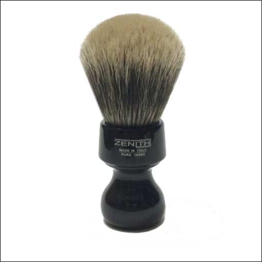 Zenith Black Short Traditional Handle Manchurian Shaving Brush Australia