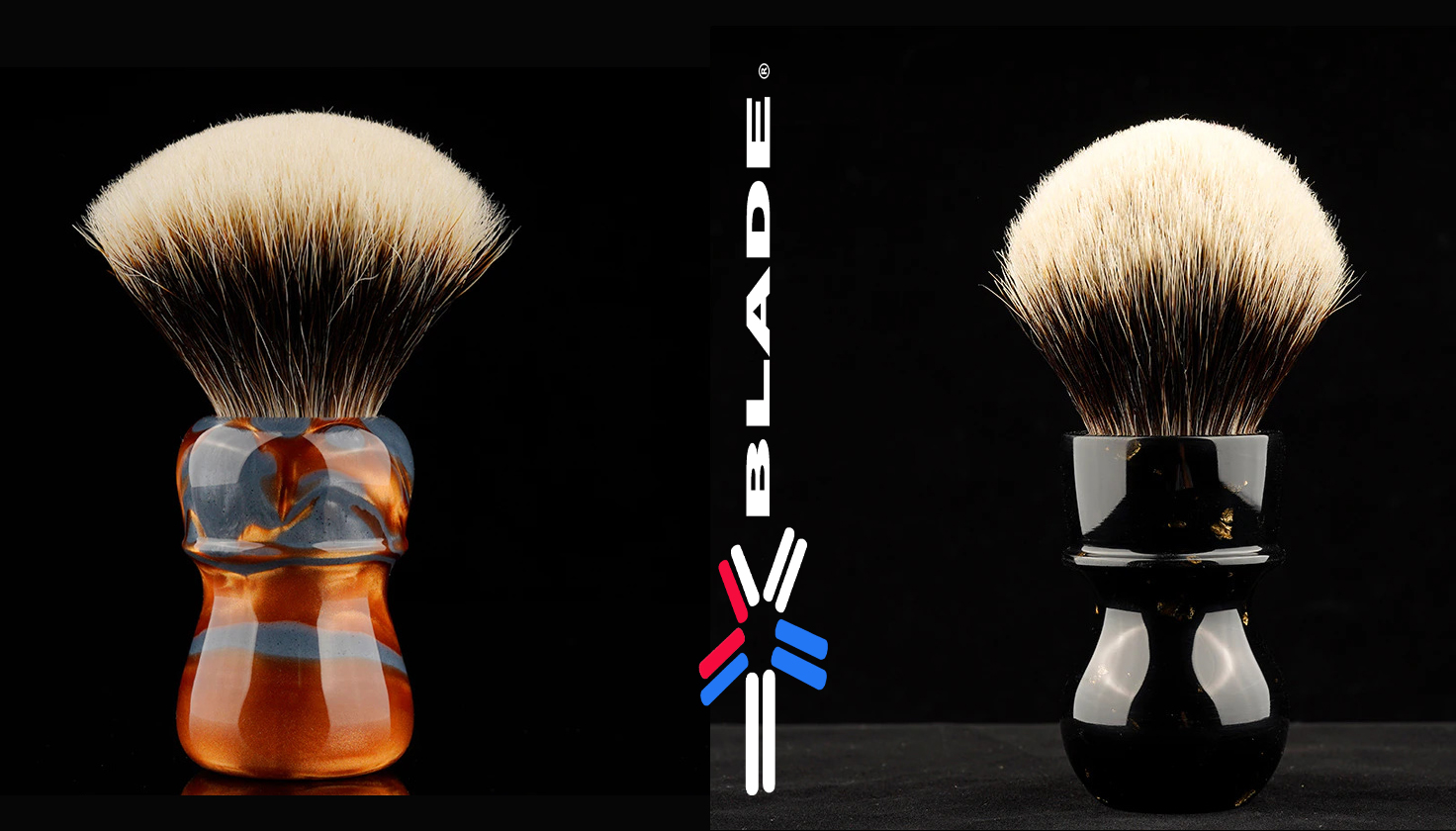 CUSTOM - COLOURFUL COFFEE SHAVING BRUSH