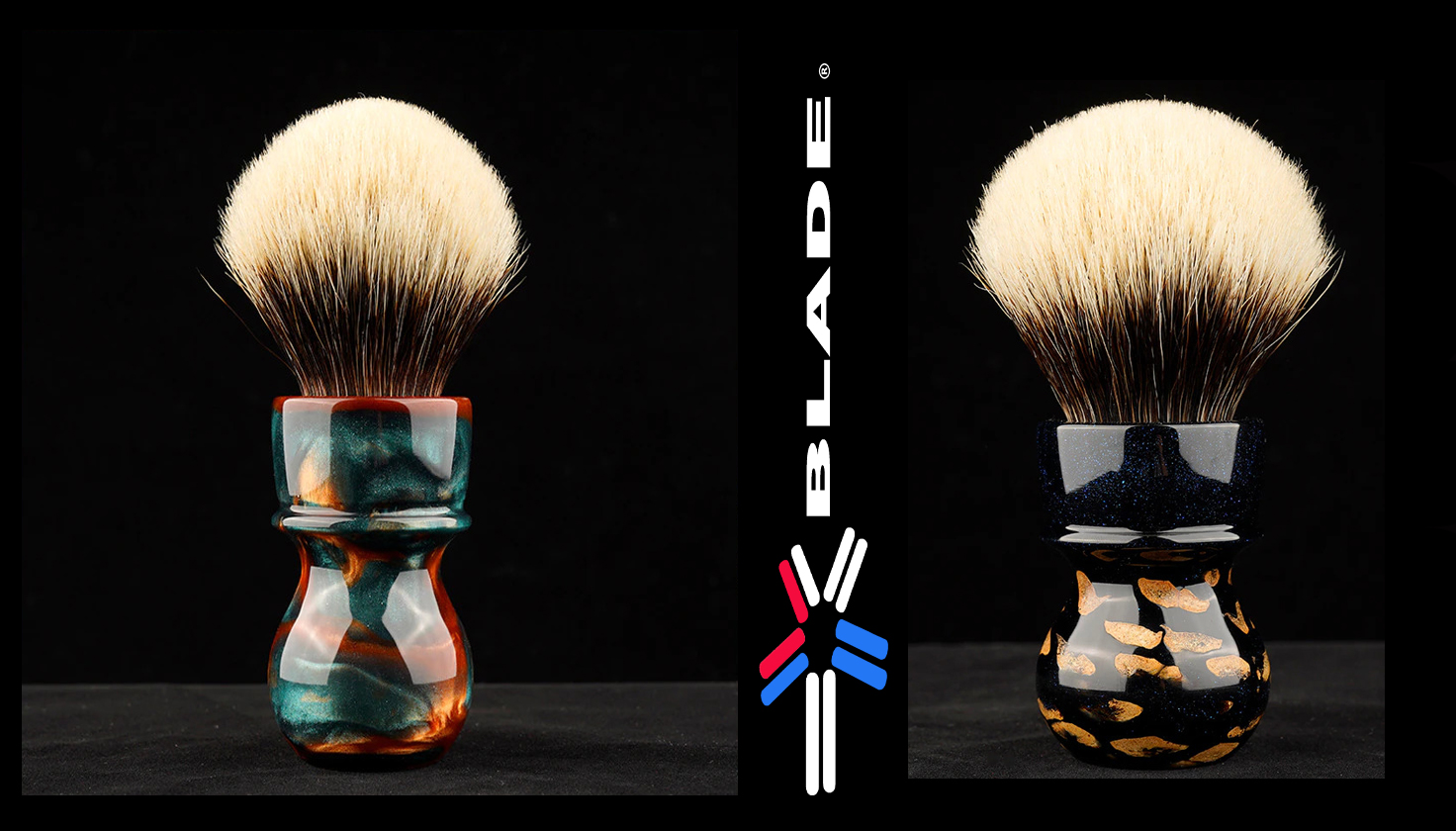 CUSTOM - COLOURFUL SHAVING BRUSH - 28mm HANDMADE CUSTOM - COLOURFUL SHAVING BRUSH - 28mm HANDMADE