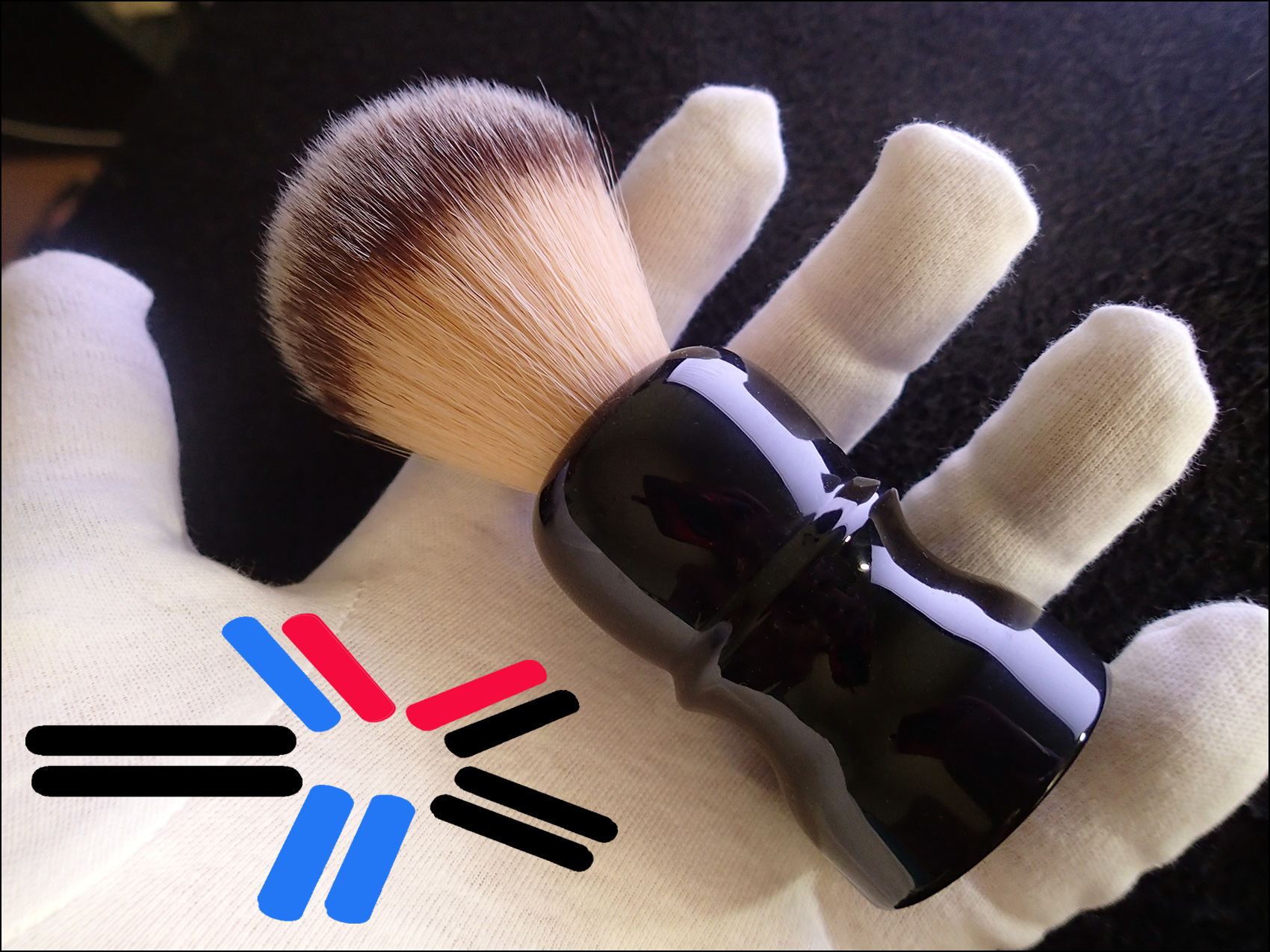 CUSTOM - SYNTHETIC BLACK SHAVING BRUSH - 24mm HANDMADE ( HAND - TURNED MIDNIGHT BLACK MARBLE RESIN KEY HOLE HANDLE ) AUSTRALIA CUSTOM - SYNTHETIC BLACK SHAVING BRUSH - 24mm HANDMADE ( HAND - TURNED MIDNIGHT BLACK MARBLE RESIN KEY HOLE HANDLE ) AUSTRALIA