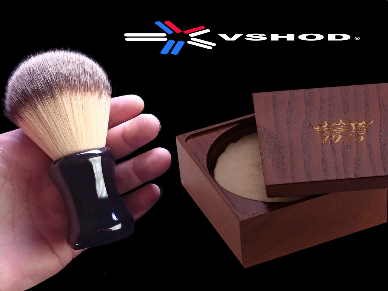 RAZOROCK PLISSOFT SHAVING BRUSH - BIG BRUCE 26mm PLISSOFT AND SAPONIFICIO VARESINO SHAVE SOAP