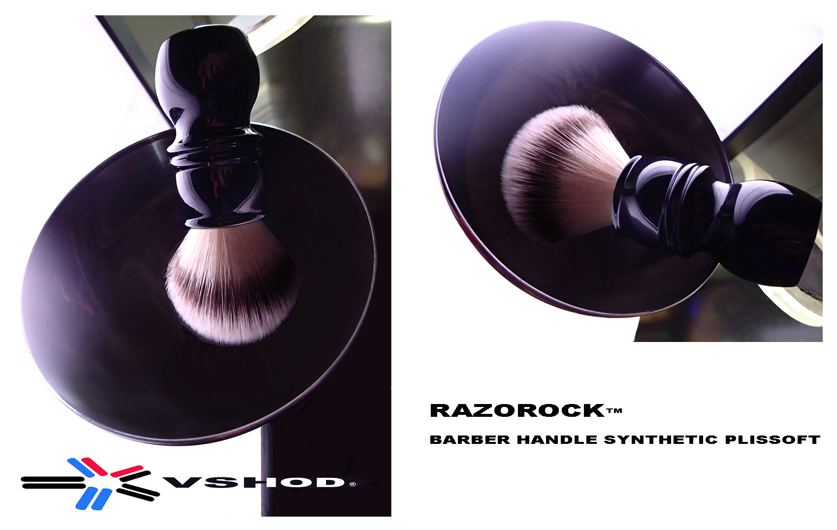 RazoRock Barber Handle Synthetic Shaving Brush ( Plissoft ) Australia