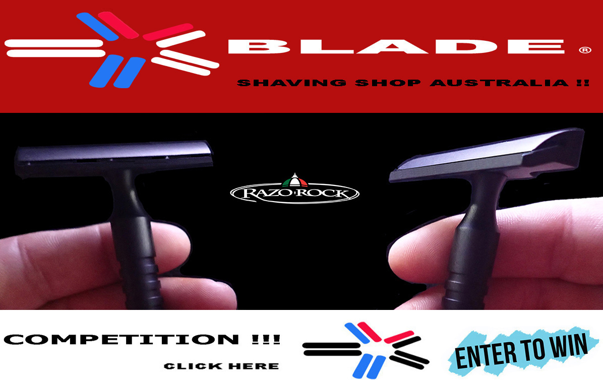 RAZOROCK HAWK SINGLE EDGE ( ELECTRIC BLUE - LIMITED EDITION ) SAFETY RAZOR AUSTRALIA